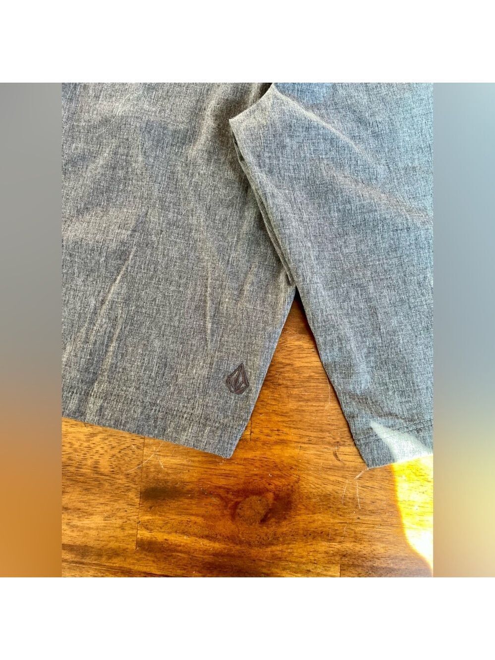 Volcom Men's Snt Frickin Static Surf Turf Hybrid Shorts Charcoal Size 34 - Picture 3 of 15